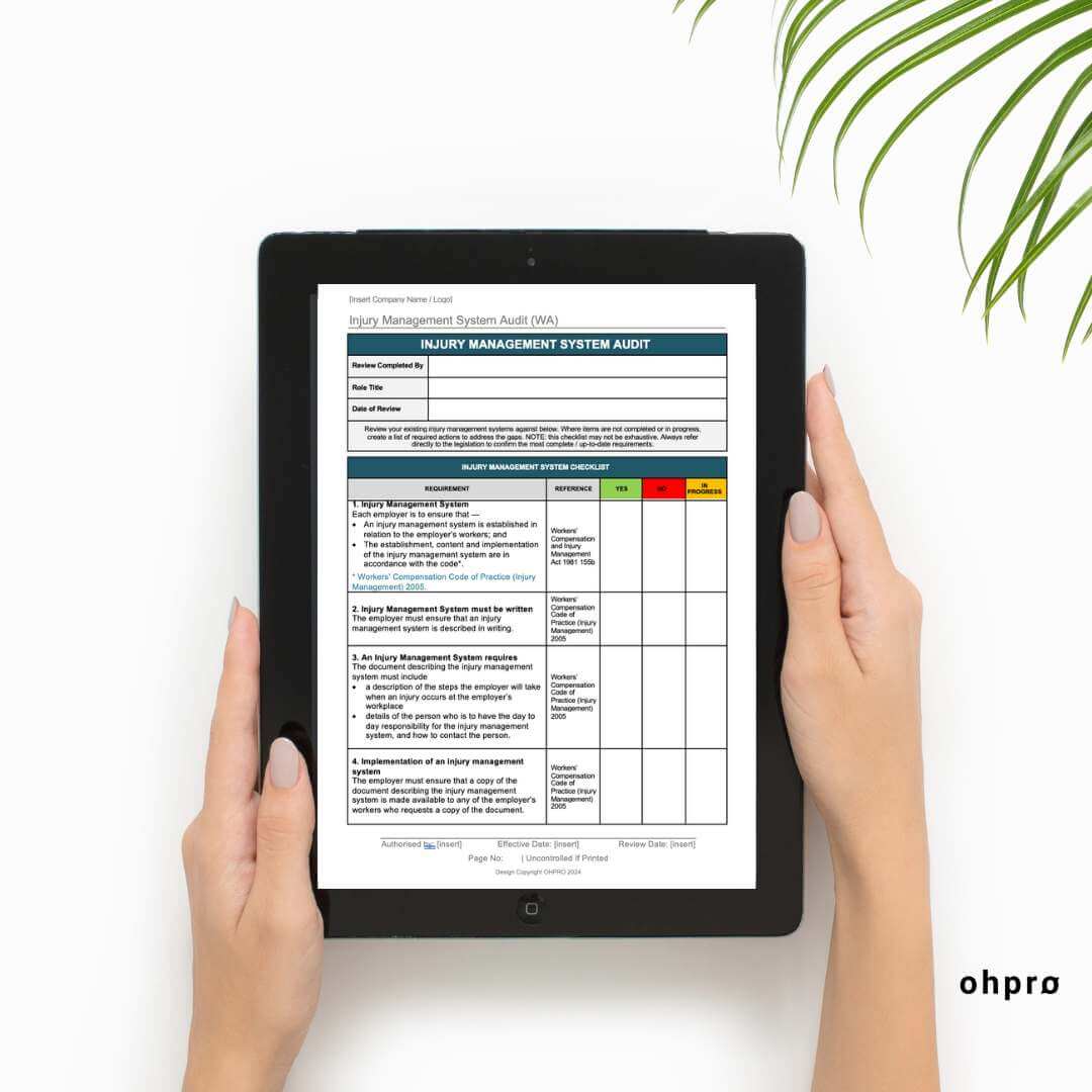 Injury Management Audit - WA