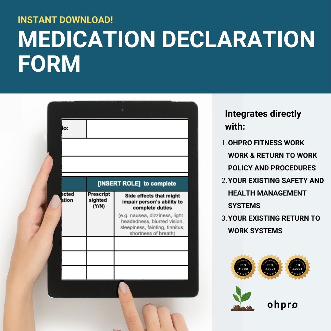 Medication Declaration Form