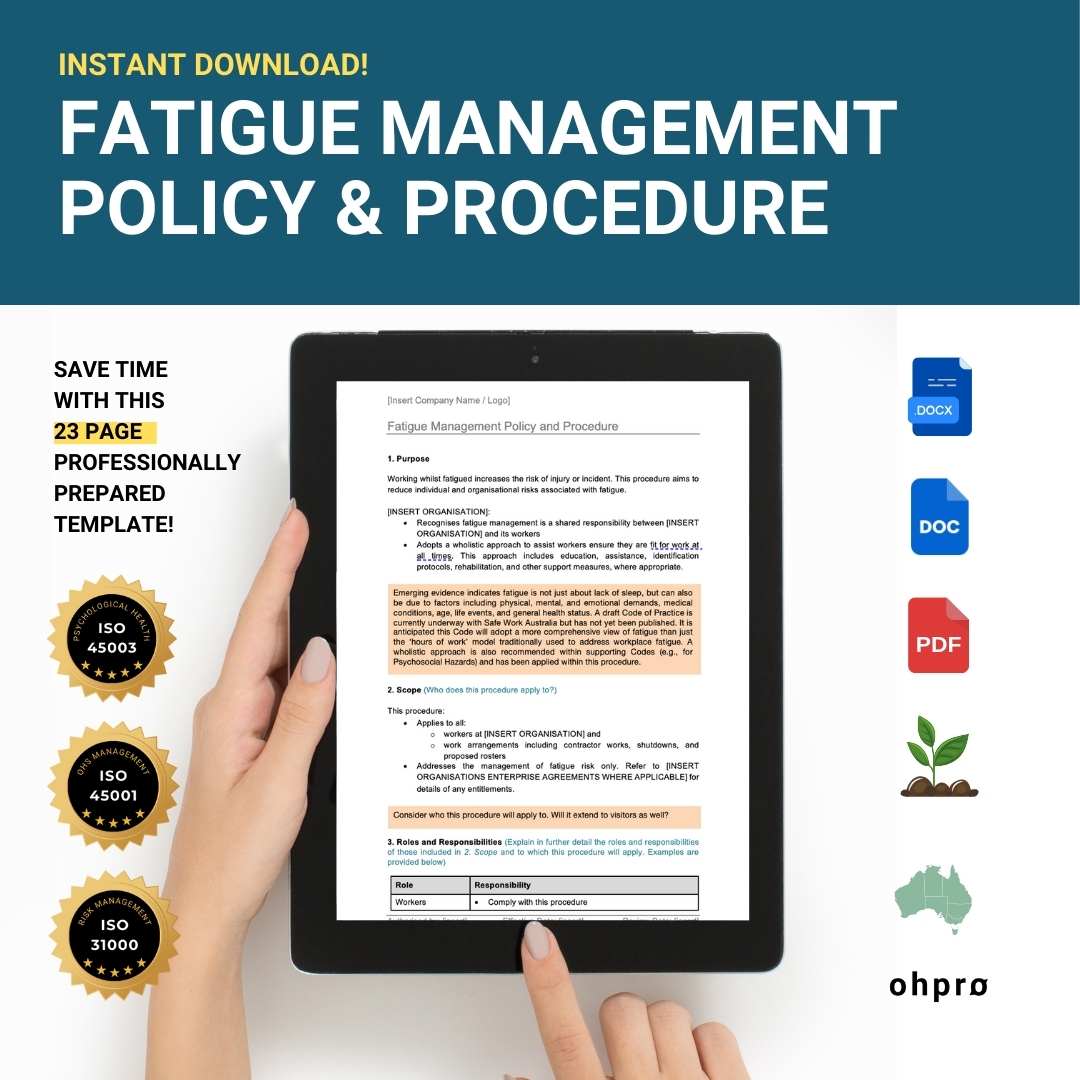 Fatigue Management Policy and Procedure